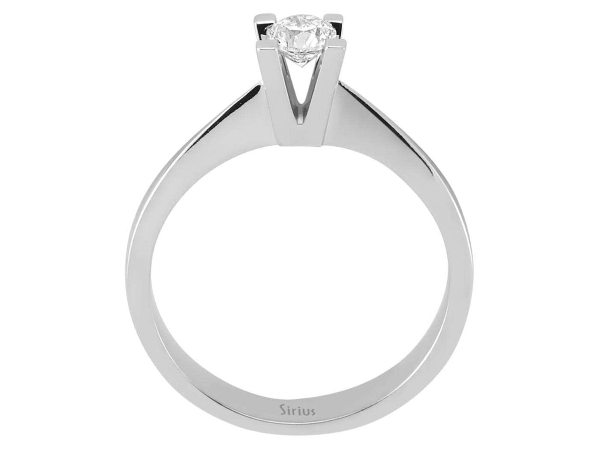 Solitärring mit 0,30 ct Labordiamant aus 14K Weißgold - Minimalistisch & Edel - hochwertiger Schmuck von Rosy Lab Diamonds