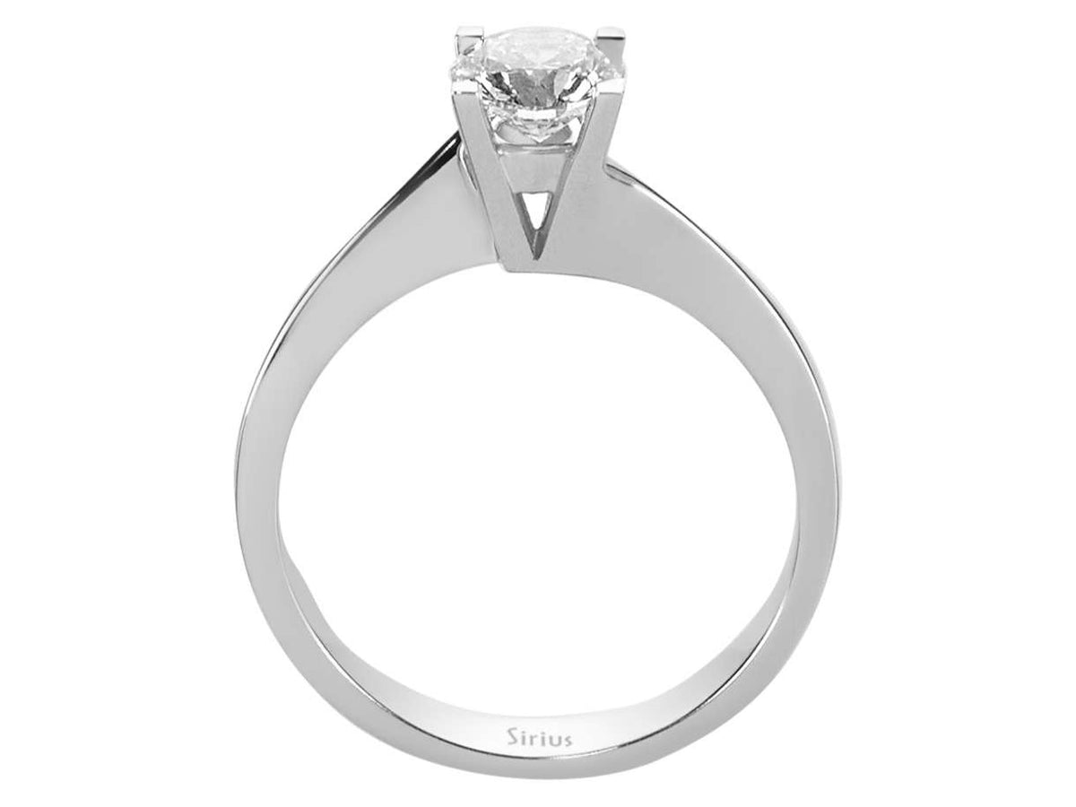 Solitärring mit 0,70 ct laborgezüchtetem Diamant in 14K Weißgold - hochwertiger Schmuck von Rosy Lab Diamonds