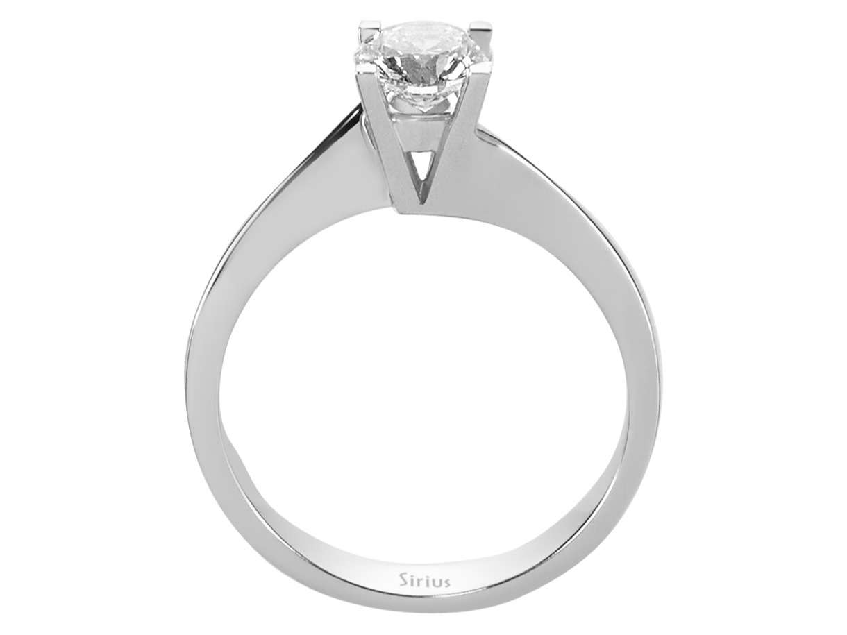 Klassischer Solitärring mit laborgezüchtetem Diamant – 0,70 Karat in 14K Weißgold