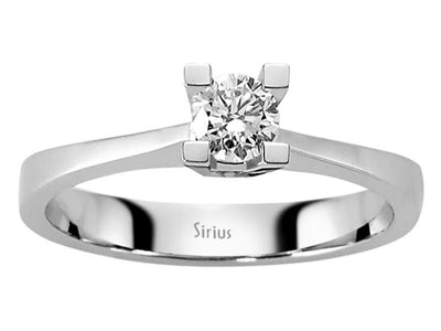 Feiner Solitärring mit laborgezüchtetem Diamanten – 0,30 Karat Brillanz