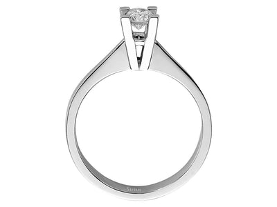 Feiner Solitärring mit laborgezüchtetem Diamanten – 0,30 Karat Brillanz