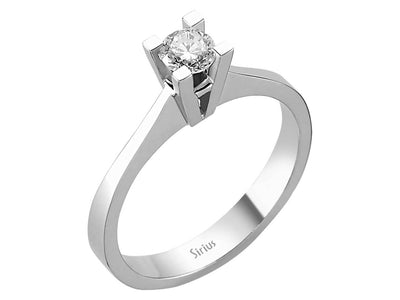 Feiner Solitärring mit laborgezüchtetem Diamanten – 0,30 Karat Brillanz