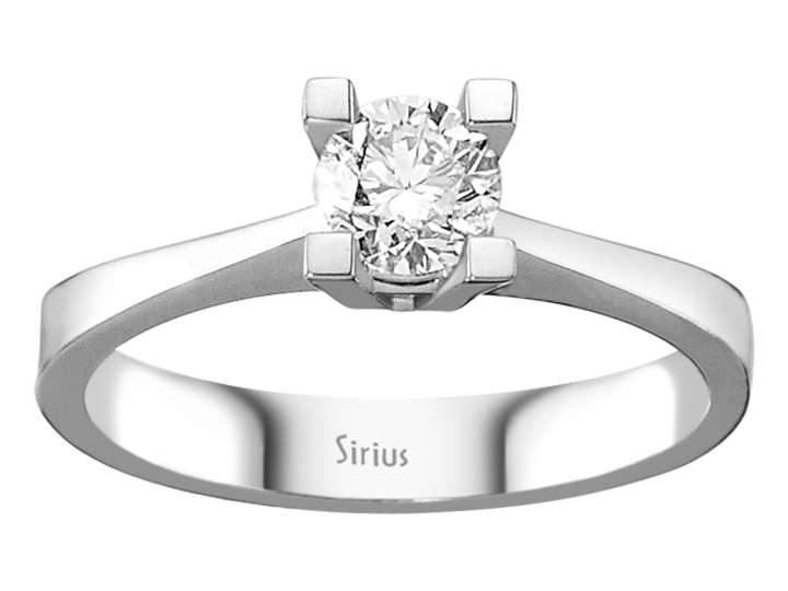 Solitär-Diamantring mit 0,50 ct – 14K Weißgold