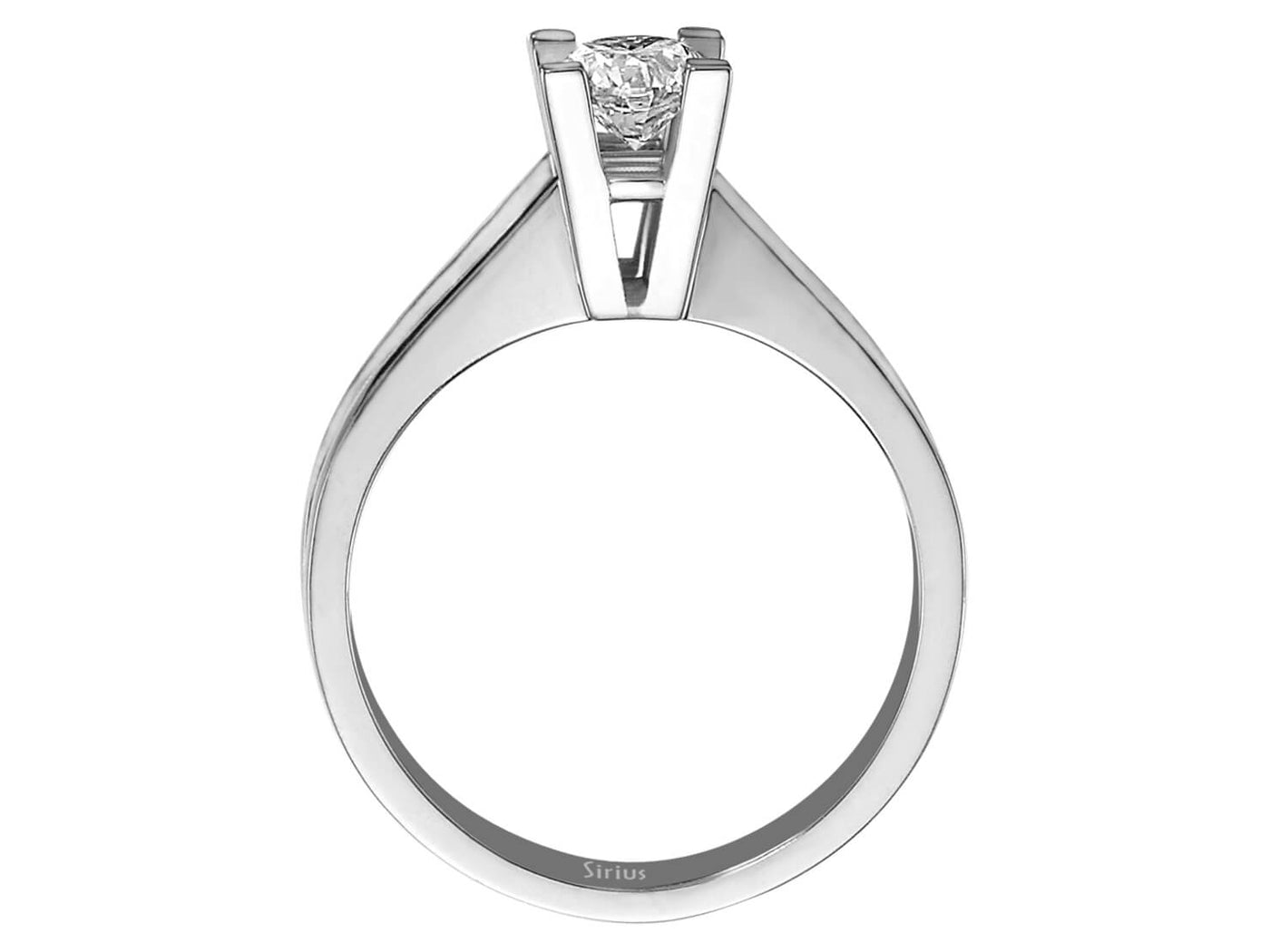Solitär-Diamantring mit 0,50 ct – 14K Weißgold