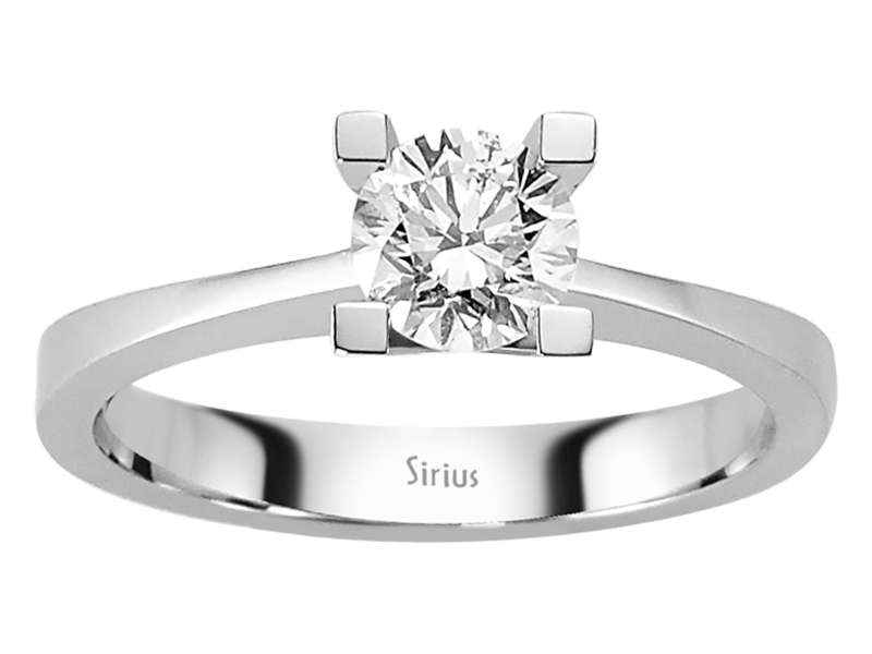 Solitaire Ring with a 0.70 ct lab-grown Diamond in 14K White Gold – high-quality Jewelry from Rosy Lab Diamonds