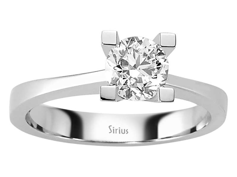 Ring mit Diamant & Labordiamanten in 14K Weißgold | Rosy – hochwertiger Schmuck von Rosy Lab Diamonds