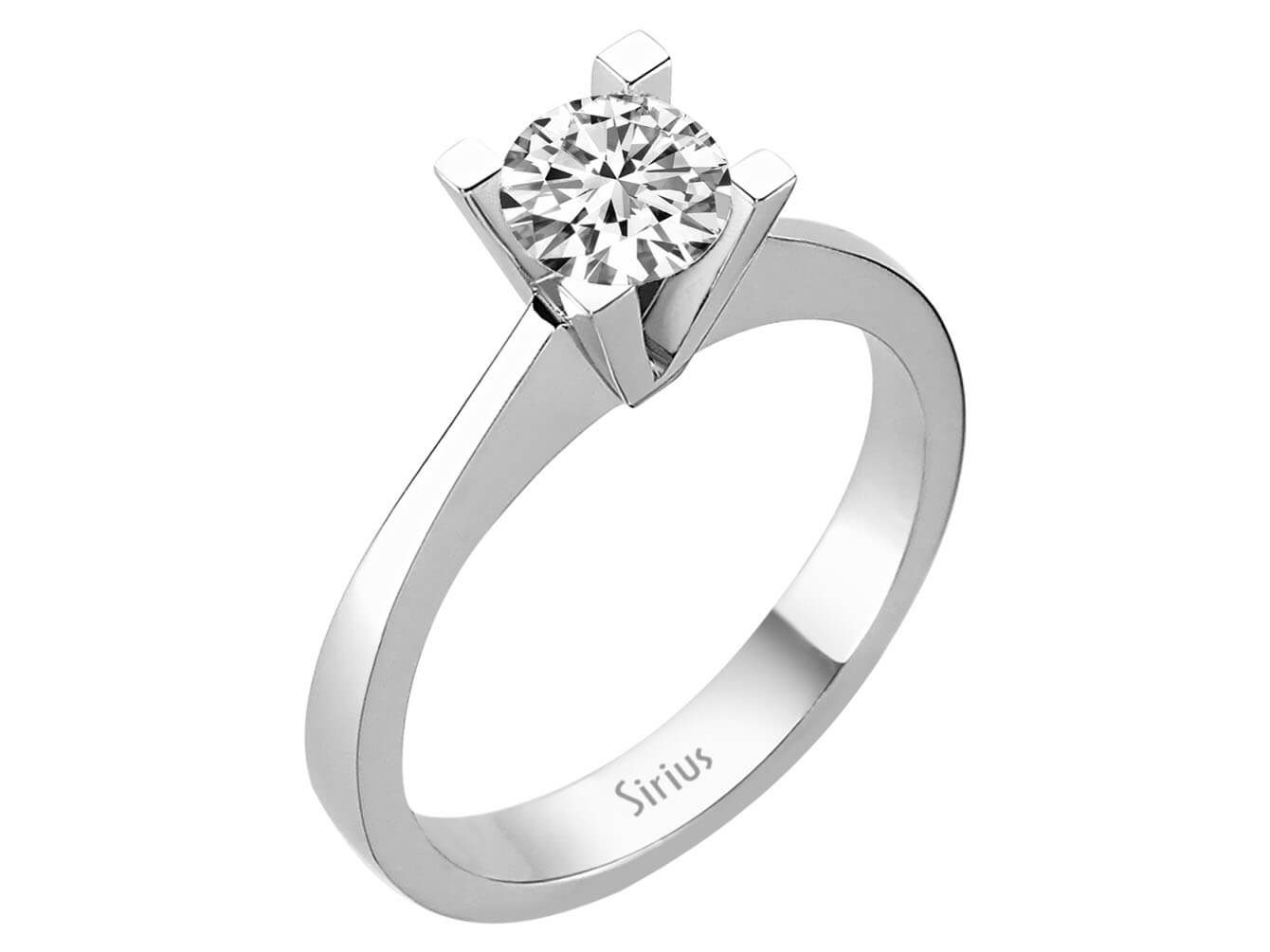 Ring mit Diamant & Labordiamanten in 14K Weißgold | Rosy – hochwertiger Schmuck von Rosy Lab Diamonds