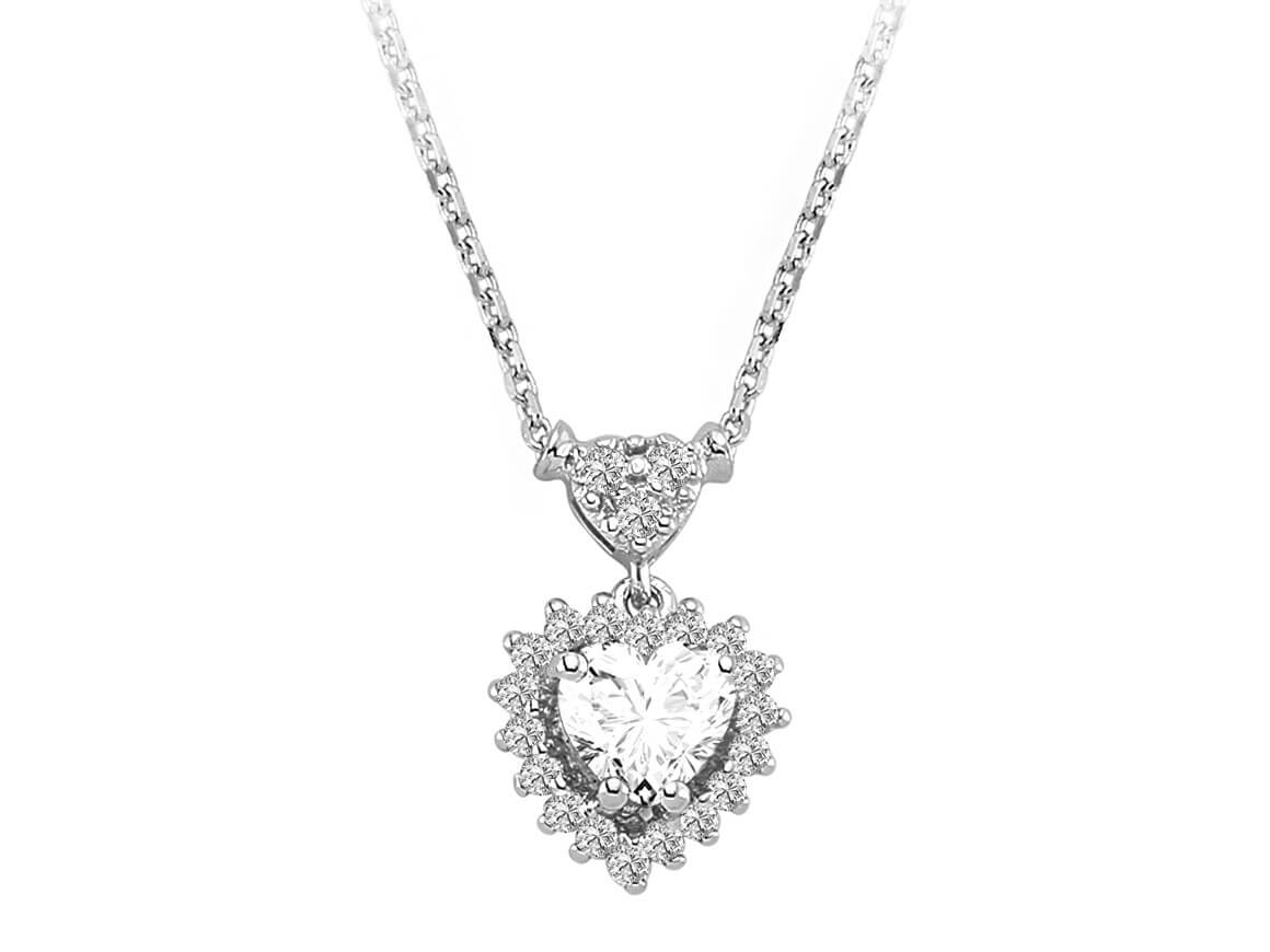 Herz-Topas Anturajkette mit labordiamanten | 14K Gold - hochwertiger Schmuck von Rosy Lab Diamonds