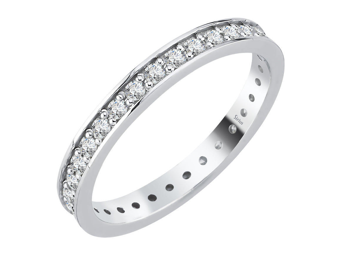 Venezia Prima Tamtur-Ring mit Labordiamanten in Weißgold