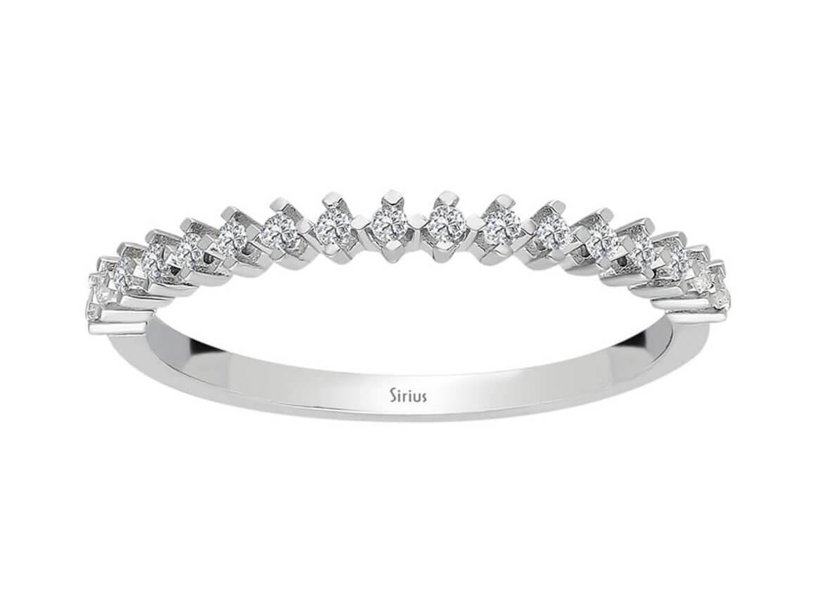Élégante bague en diamant d’un demi-carat, à Taille Brillant Rond, en Or Blanc 14 carats – Bijoux haut de gamme de Rosy Lab Diamonds