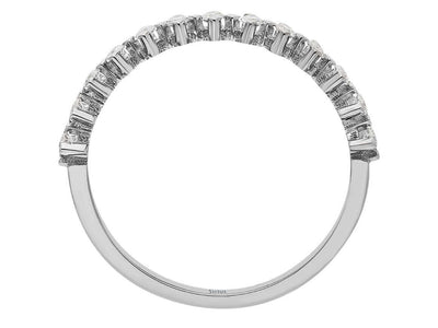 Sparkling half-carat diamond ring with round cut