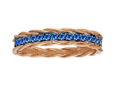 Elegant London Blue Topaz Ring "Niks"