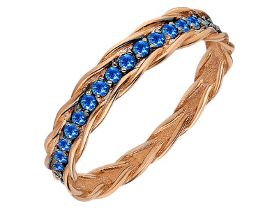 Elegant London Blue Topaz Ring "Niks"