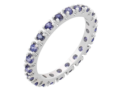 Eleganter Safir-Tamtur-Ring in Weißgold