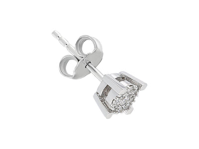 Boucles d'oreilles à l'aspect solitaire exquis avec diamants de laboratoire en or 333
