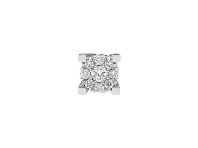 Boucles d'oreilles à l'aspect solitaire exquis avec diamants de laboratoire en or 333